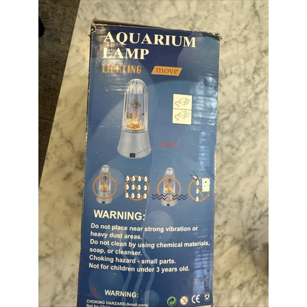 Vintage 1990s Fish Motion Lamp Bright Night Light Ocean Aquarium Tanak READ